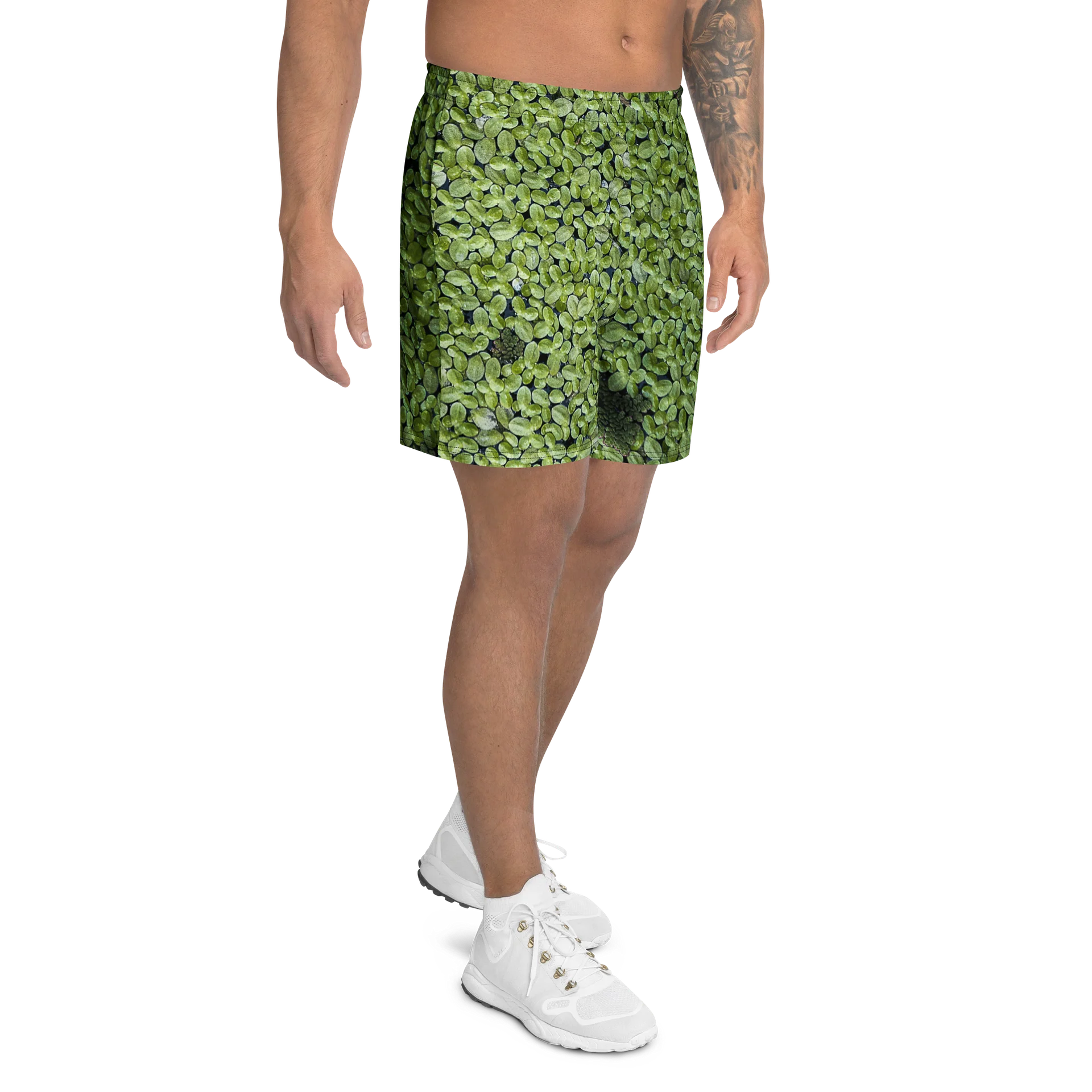 Verdant Life All-Over Print Athletic Long Shorts product image (2)