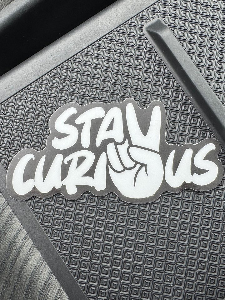 Stay Curious Sticker product image (1)