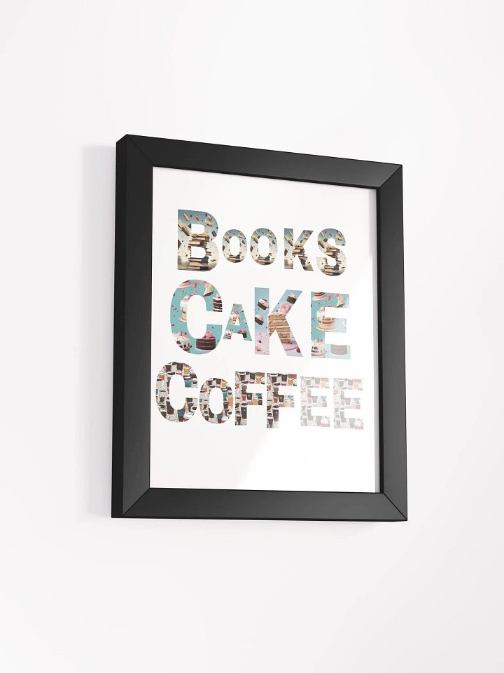 Books Cake Coffee - Framed Poster Print product image (55)
