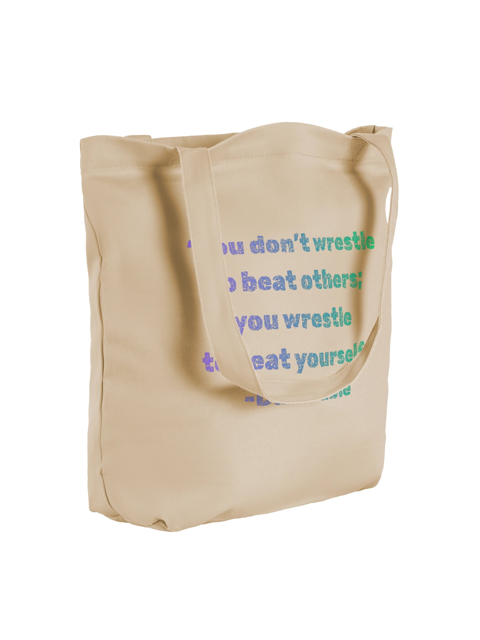 Beat Yourself Wrestling Tote Bag product image (4)