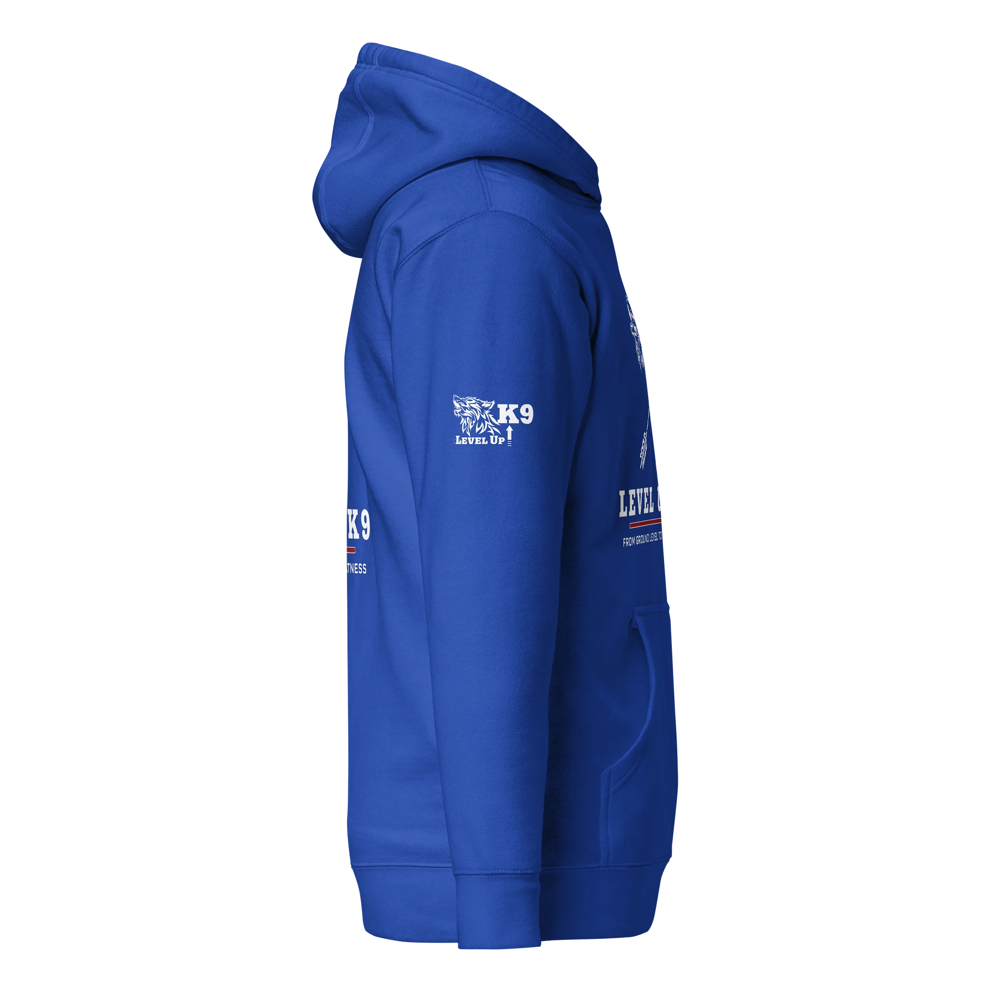 Level-UP K9 Standard Hoodie ( royal blue) product image (5)