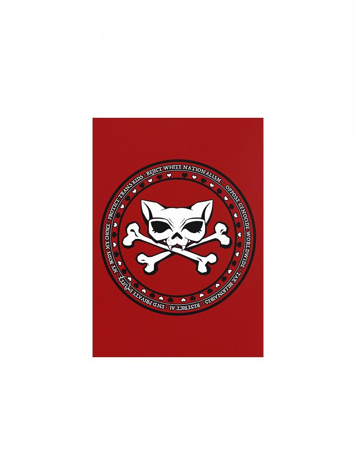 My Politics Kat Skull Red Poster product image (5)