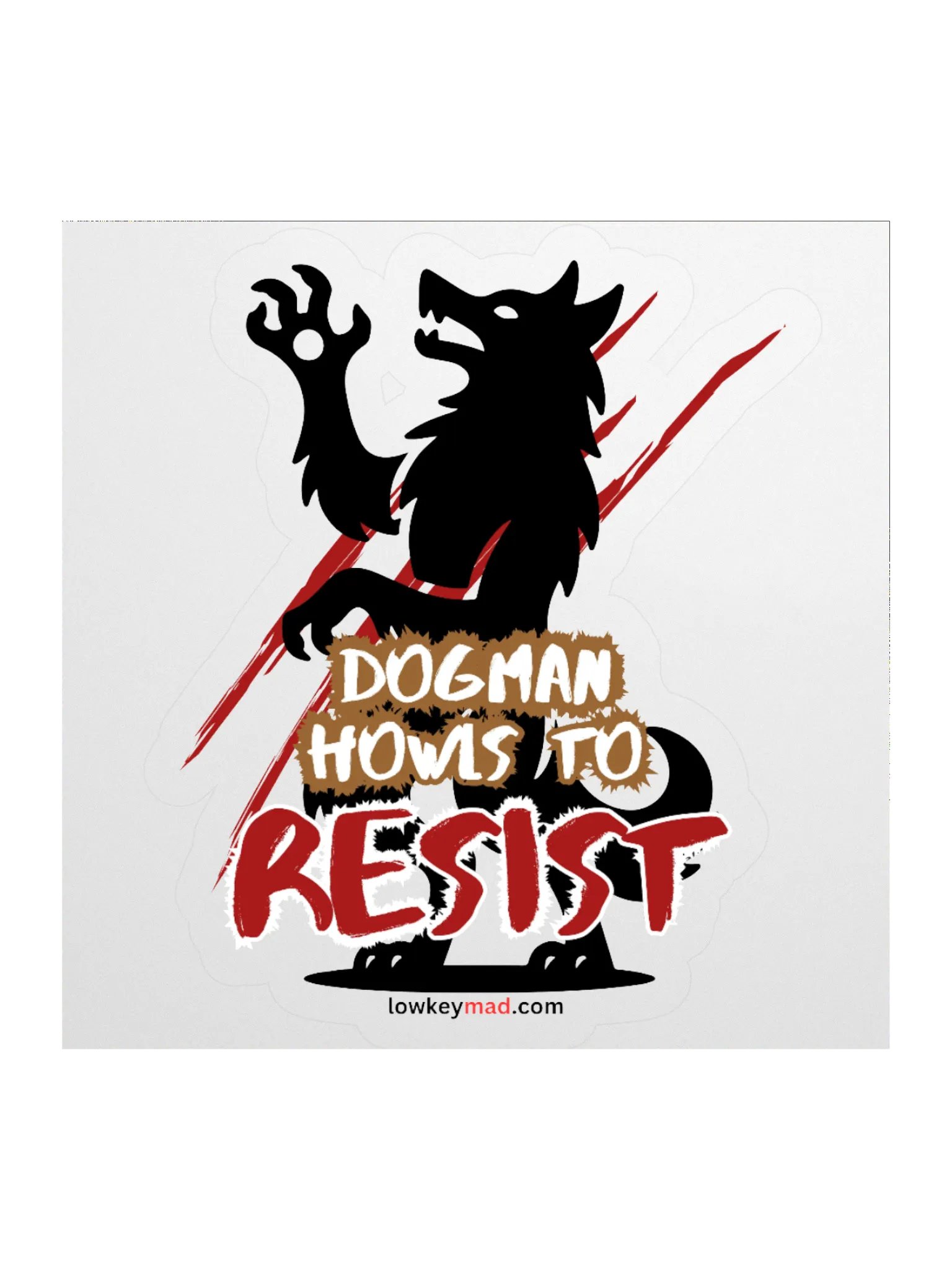 Dogman Resists Sticker product image (1)