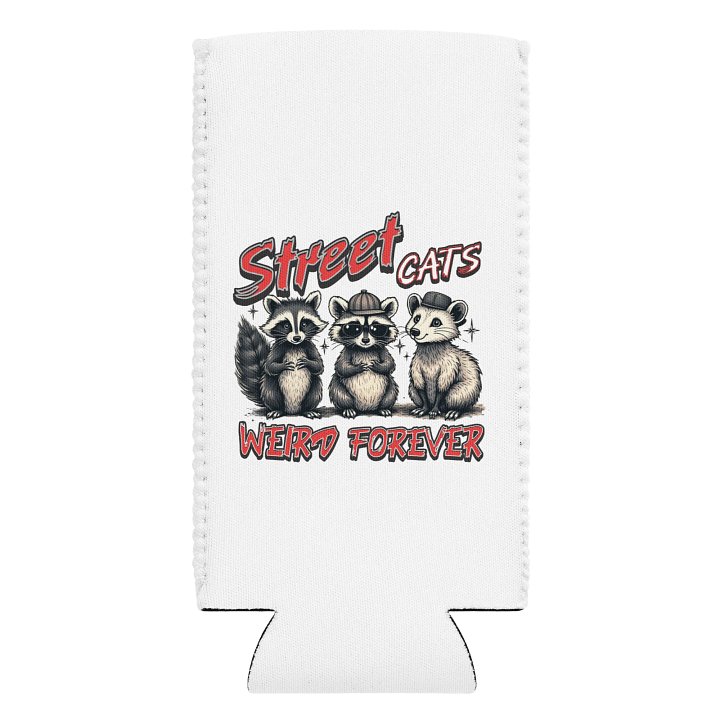 Street Cats Weird Forever Raccoon Can Cooler product image (1)