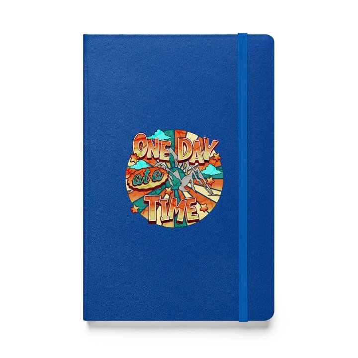 One Day At A Time Hardcover Blue Notebook product image (1)