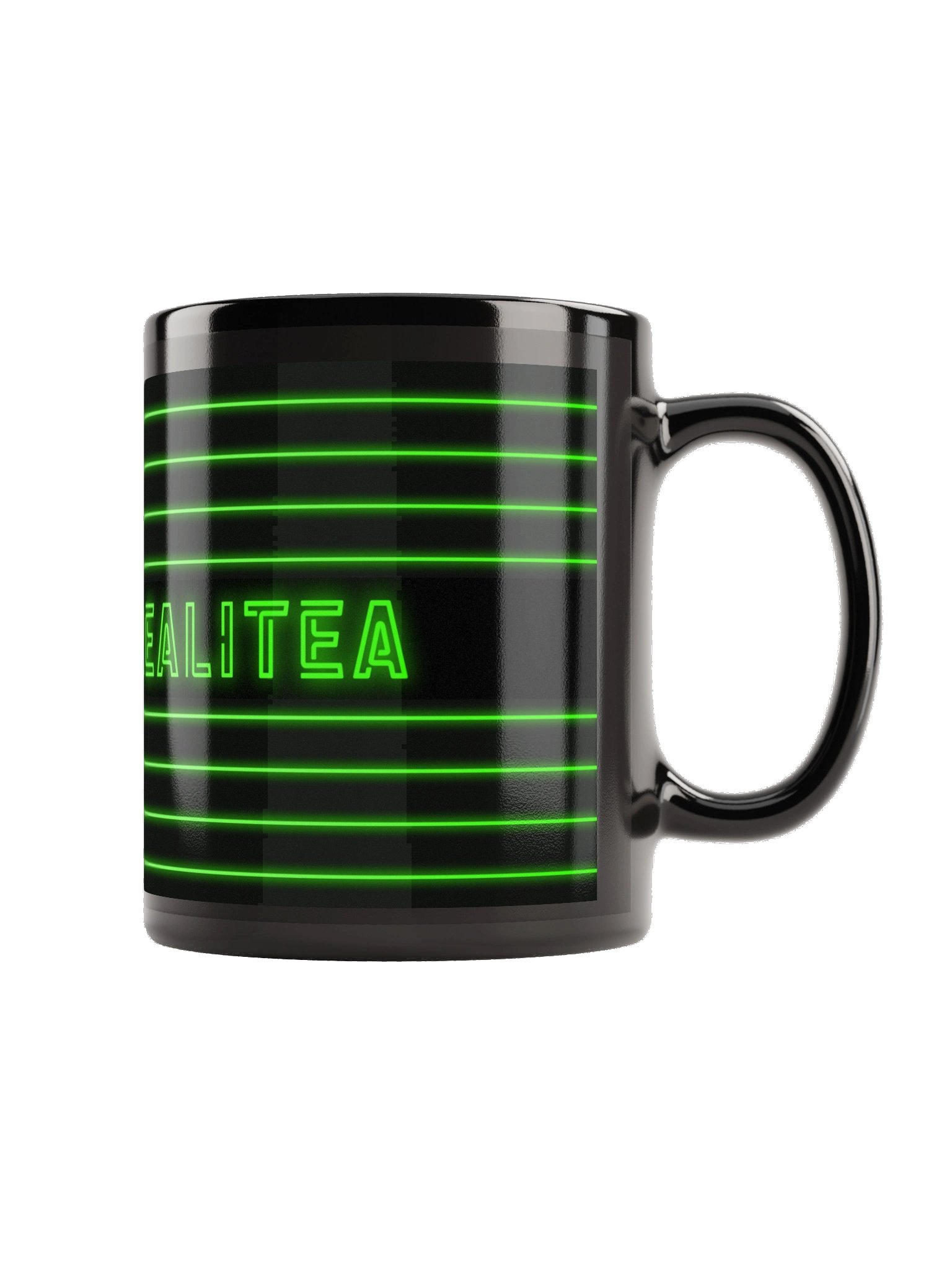 VIRTUAL REALITEA Black Glossy Mug product image (1)