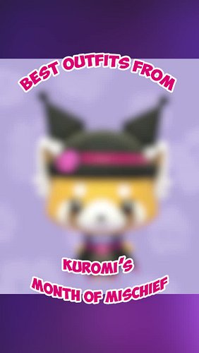 My FAVORITE outfits from Kuromi's Month of Mischief! #hellokittyislandadventure #hkia⁠
⁠
Kuromi's taste in outfits is IMPECCA...
