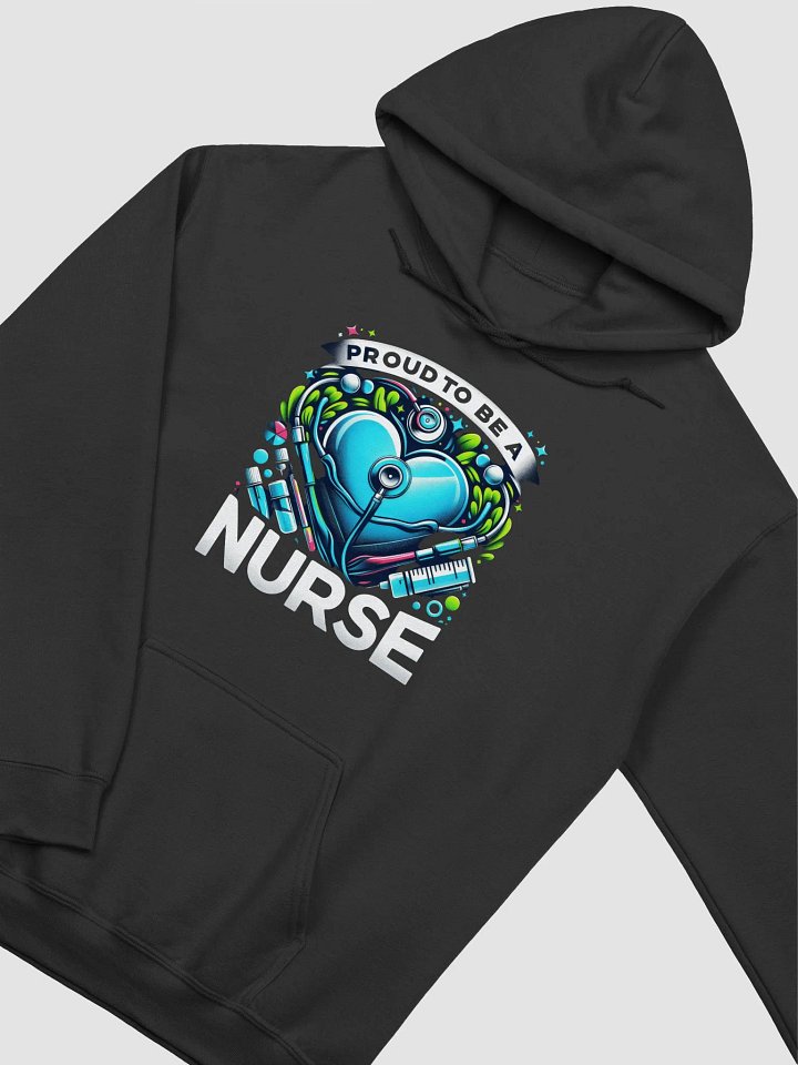 Stethoscope Heart, Proud Nurse Heartbeat Hoodie product image (13)