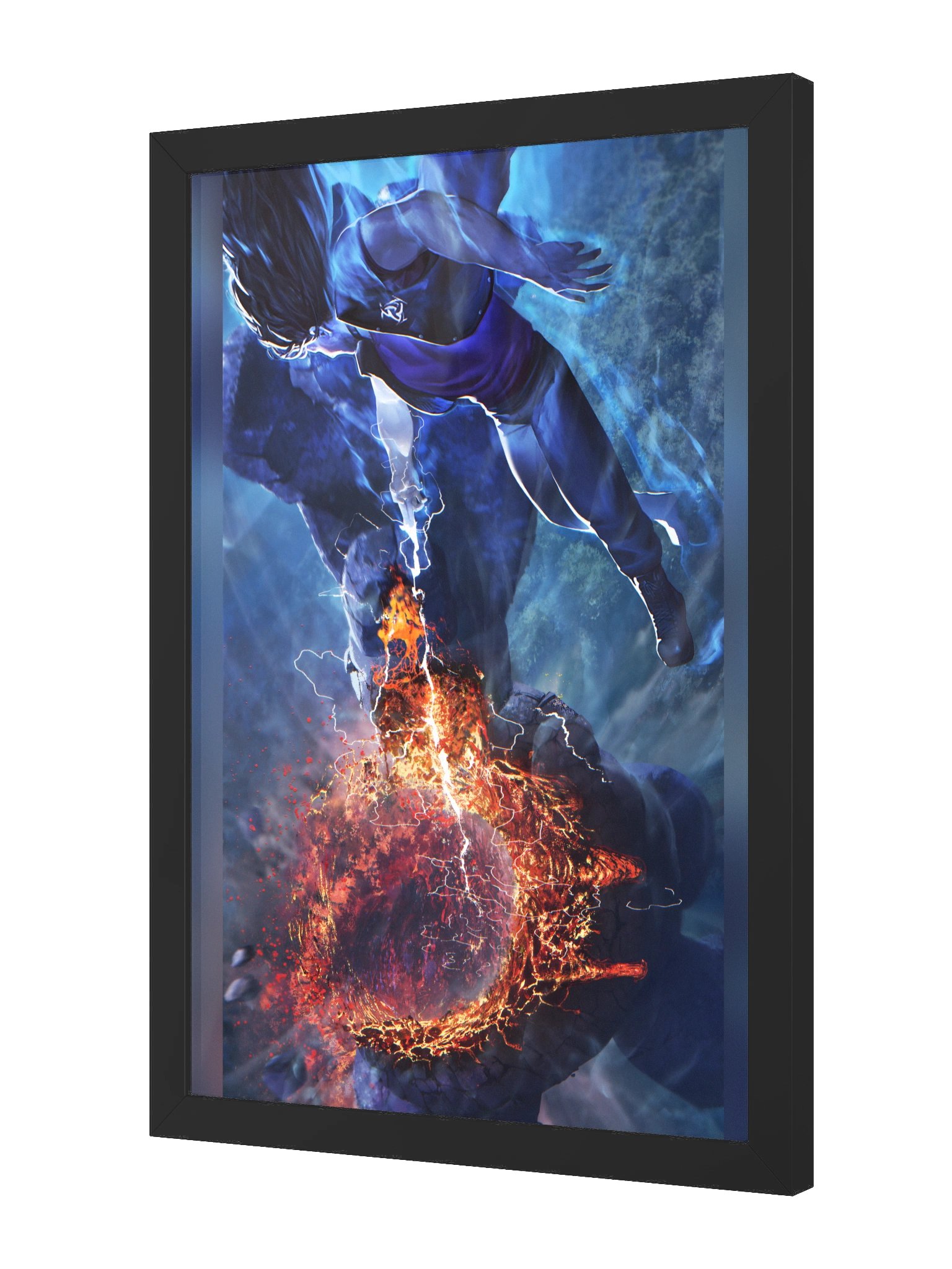 Crushing Stone - Landscape - Framed High-Quality Matte Poster product image (2)