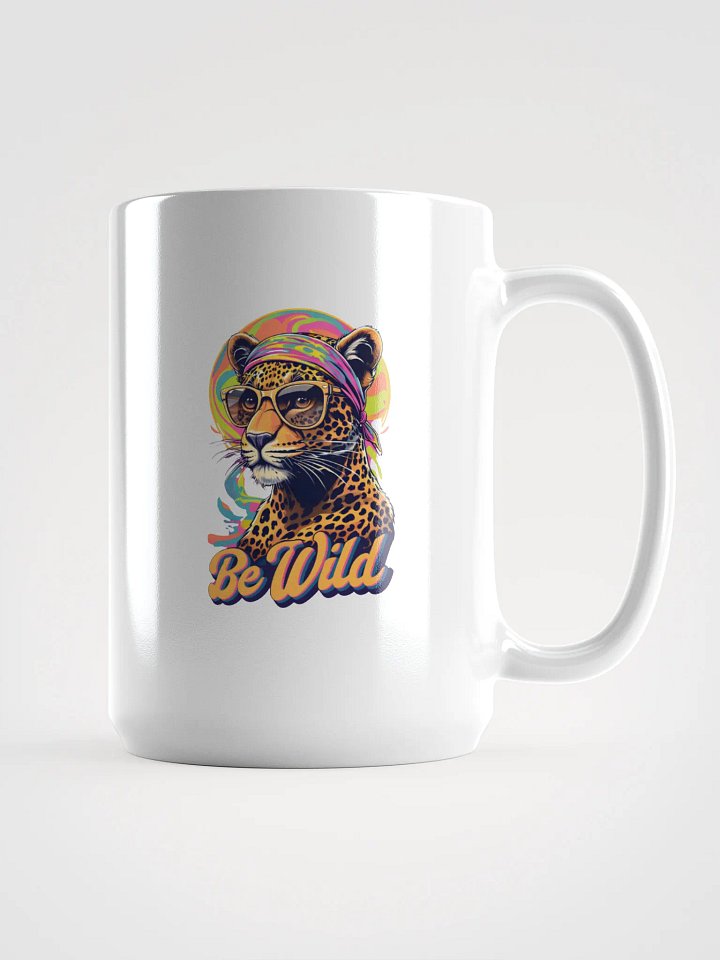 Groovy Be Wild Psychedelic Leopard Mug product image (1)