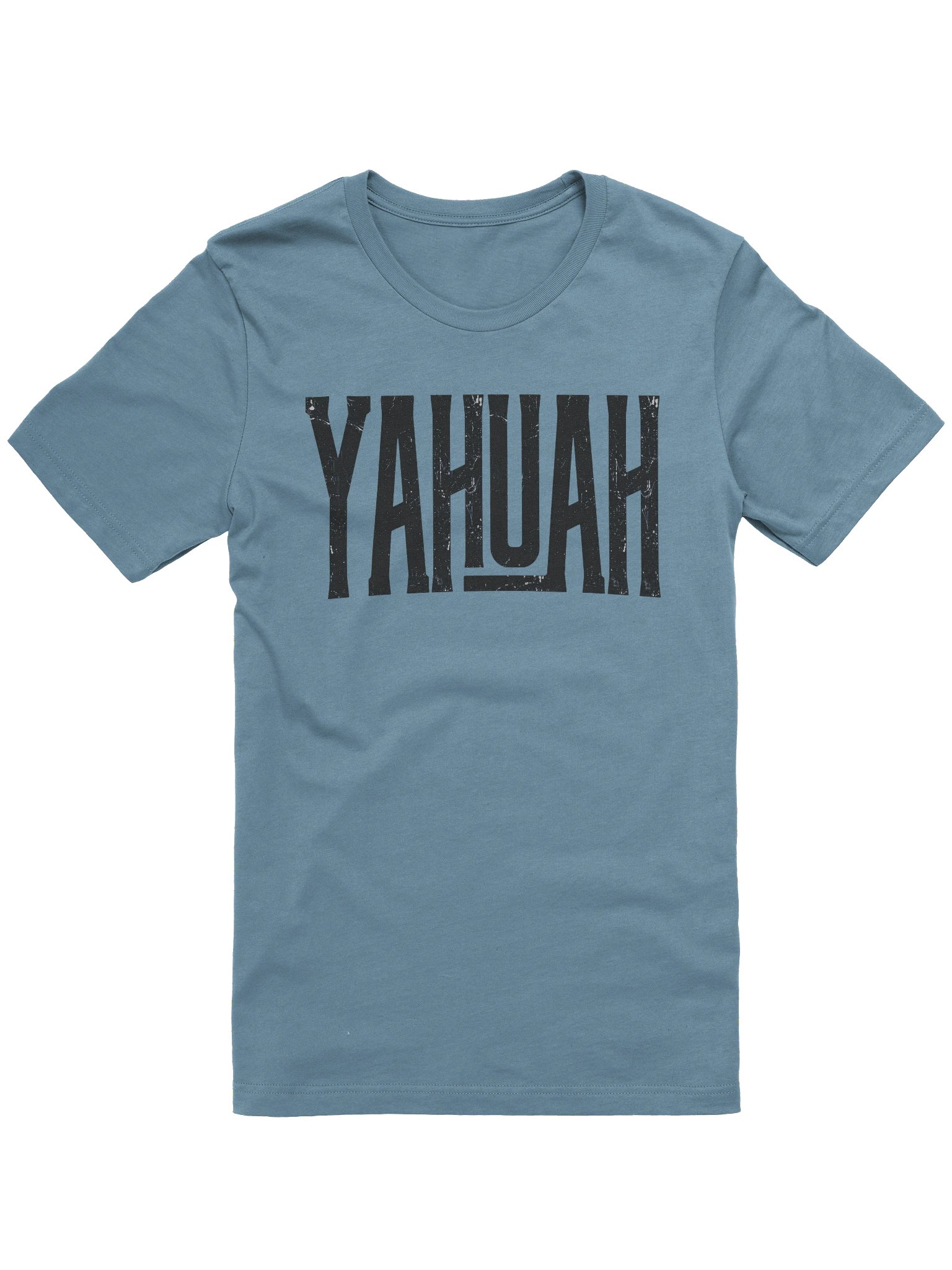 YAHUAH Distressed Graphic Art T-Shirt | Vintage Hebrew Faith Apparel | Unisex Tee product image (1)