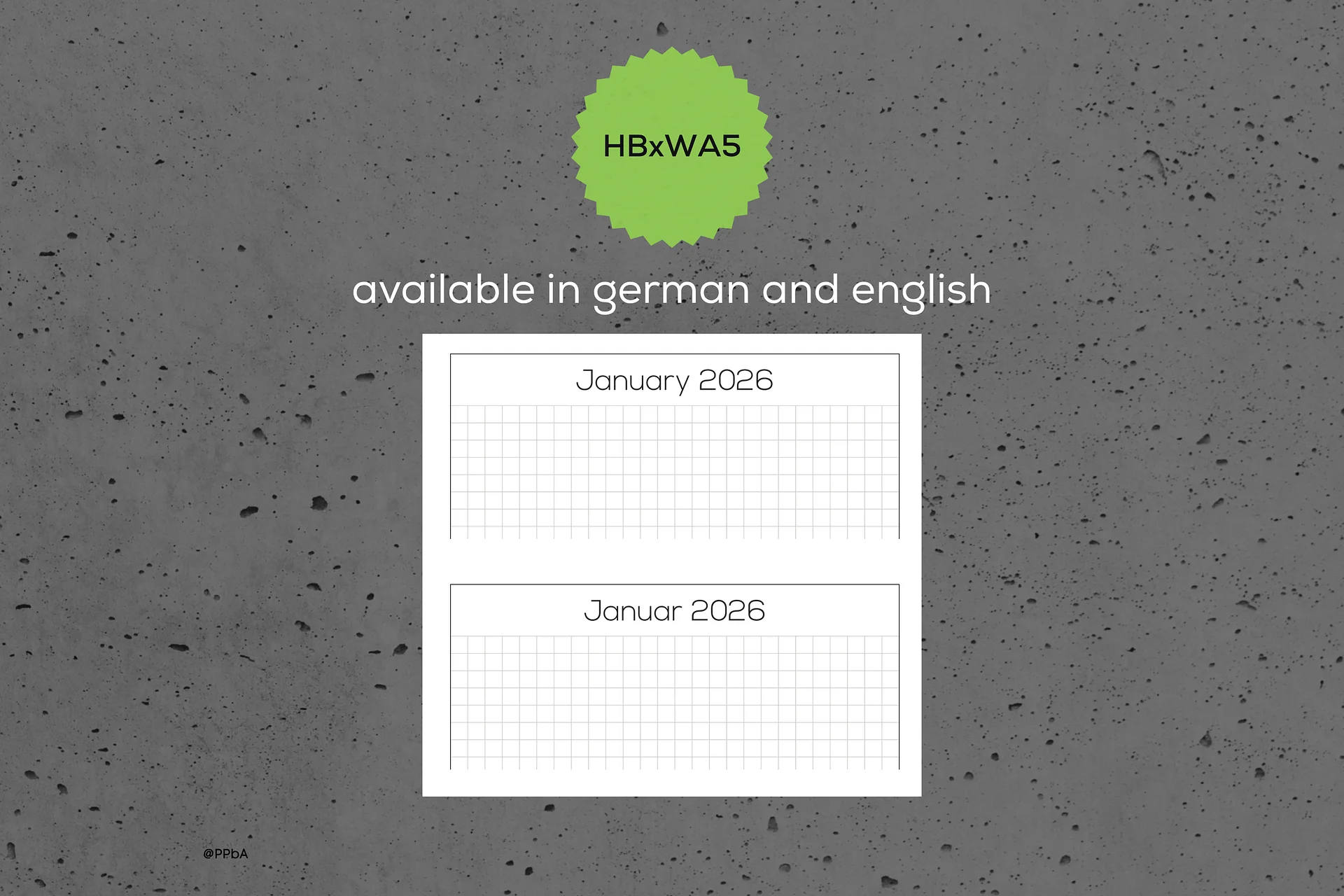 monthly note pages - HBxWA5 - 2026 (1.4) product image (3)