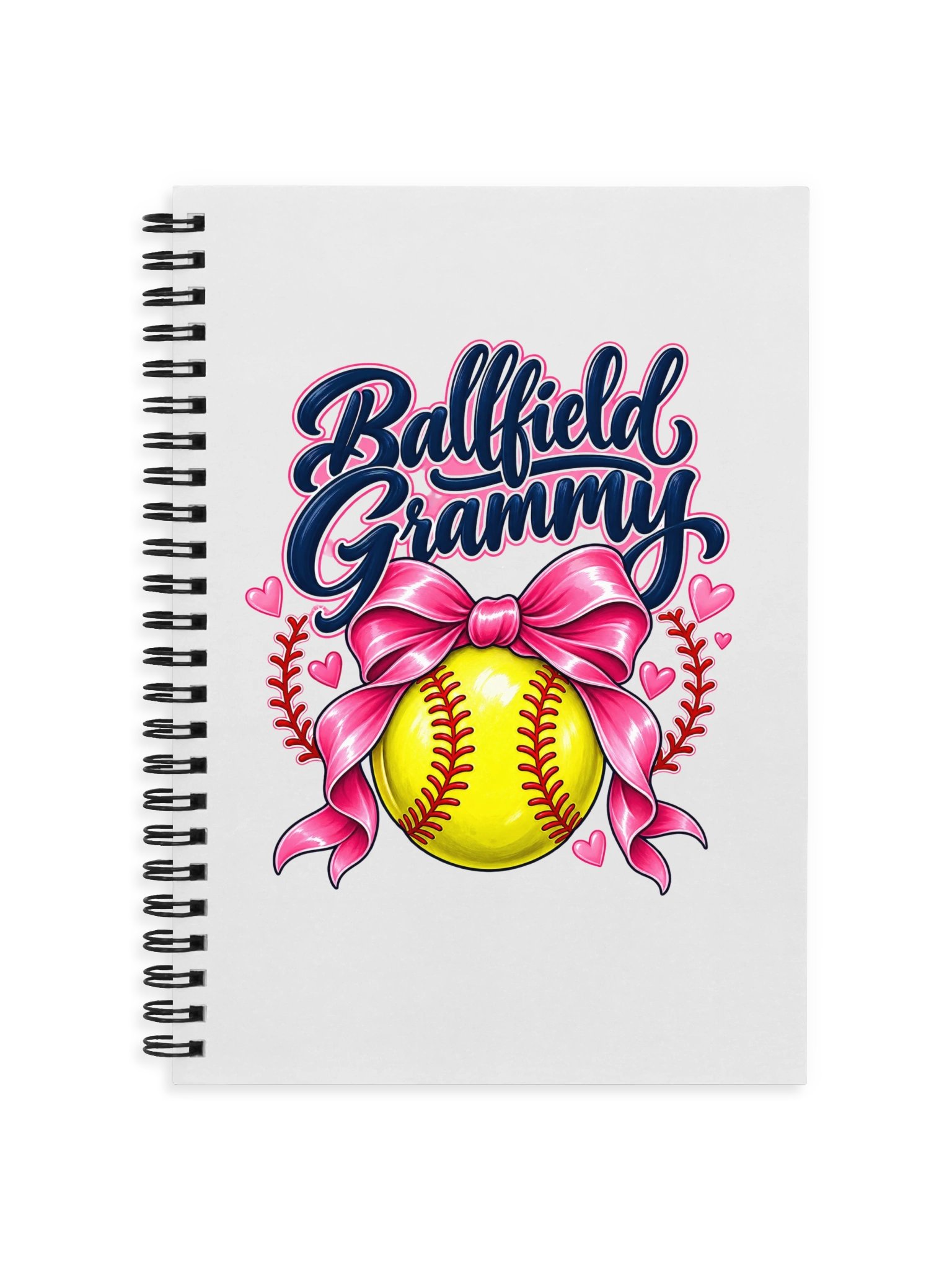 Ballfield Grammy Journal | Lined Spiral Notebook for Sports Grandmas product image (1)