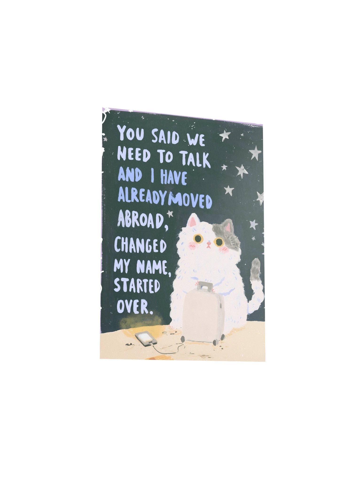 Moved Abroad Cat Poster product image (20)
