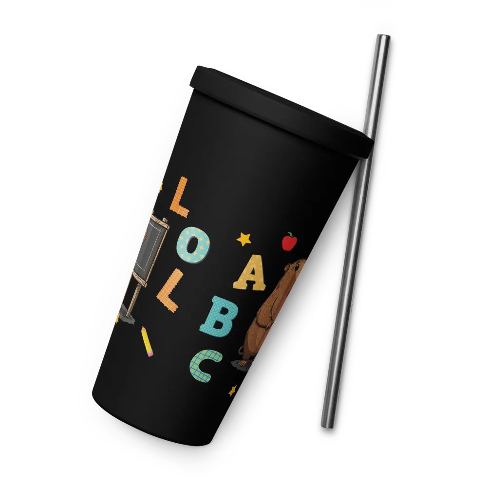 Back To School Capybara Gift For A Teacher - Insulated Coffee Tumbler product image (8)