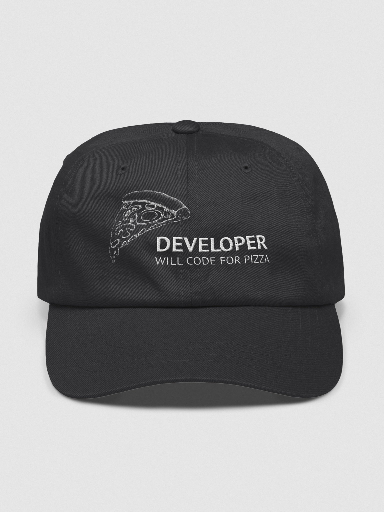 "Fueled by Pizza & Code" Cap – The Dev Diet, Simplified product image (5)