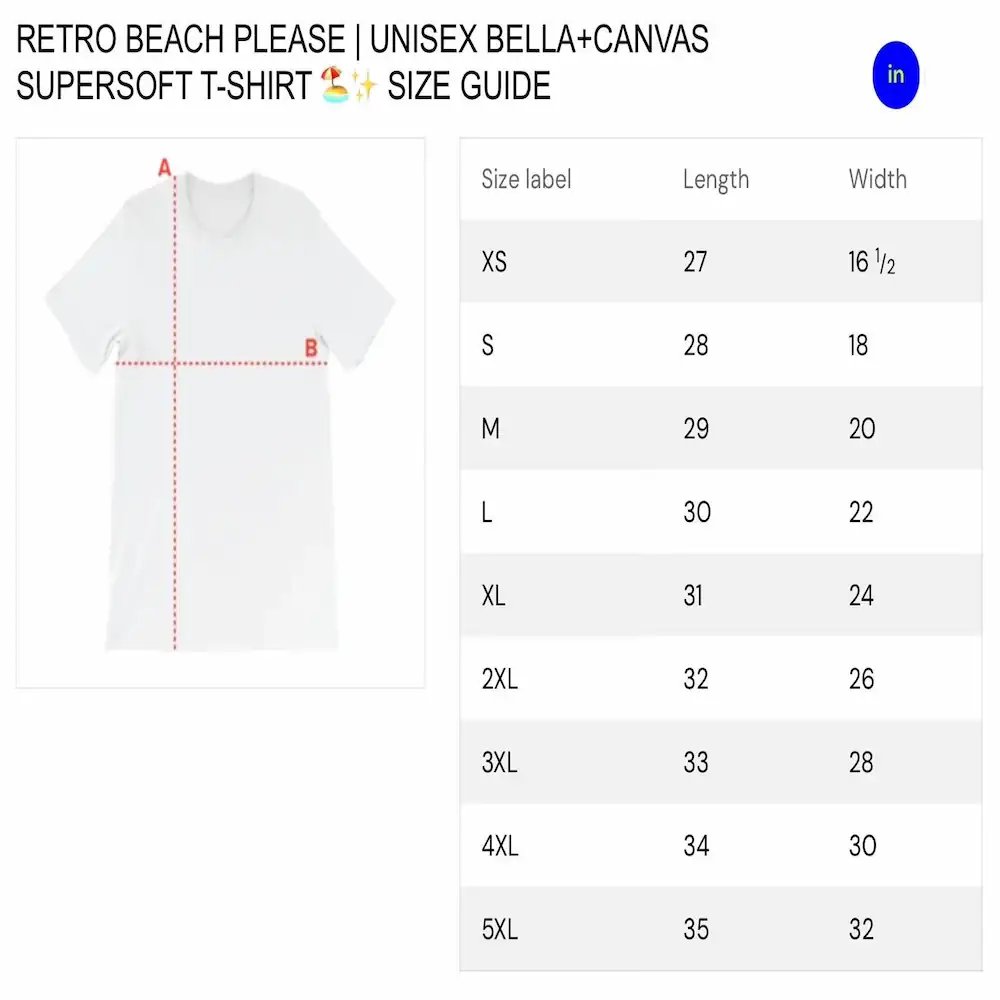 Retro Beach Please | Unisex Bella+Canvas Supersoft T-Shirt 🏖️✨ product image (9)