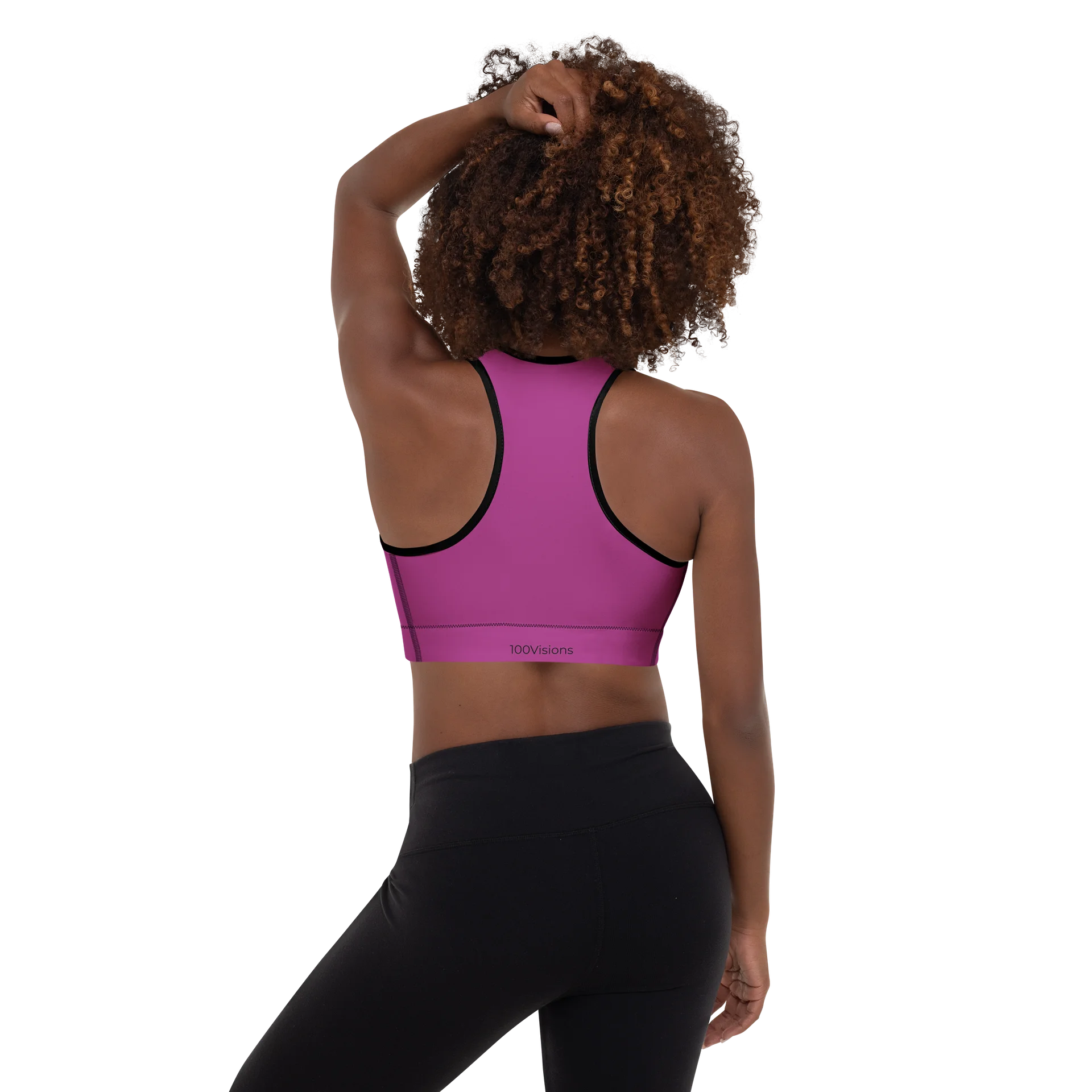 Hot Pink Rose | Padded Sports Bra product image (3)