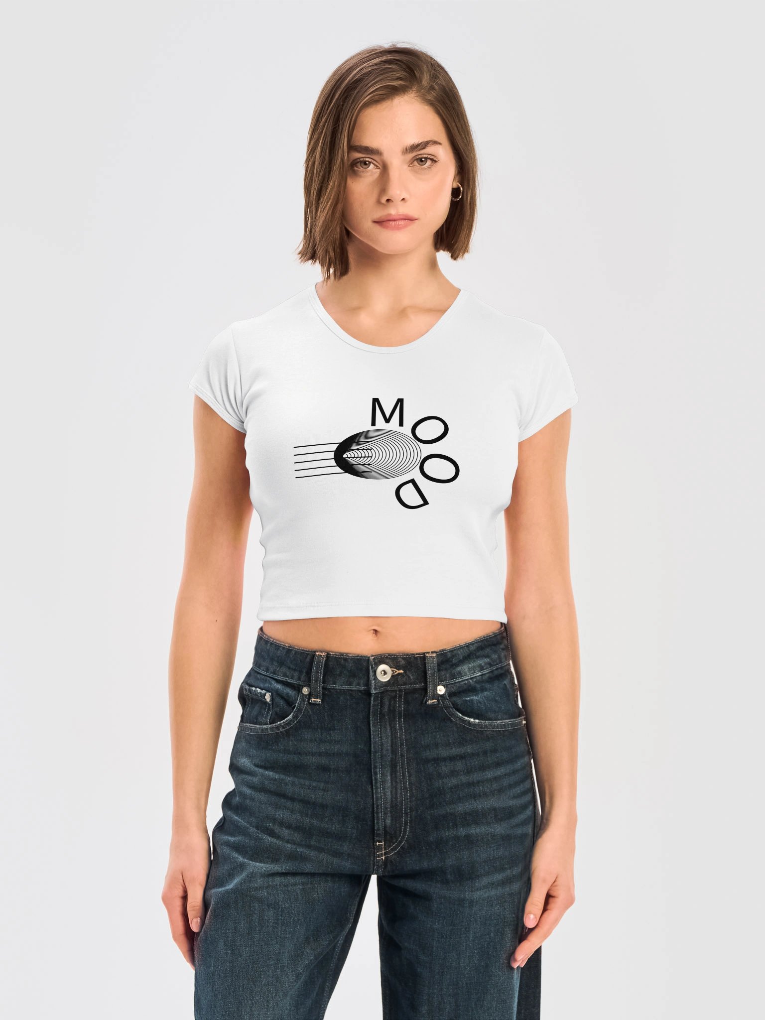 Minimal Ribbed Baby Tee Crop product image (3)