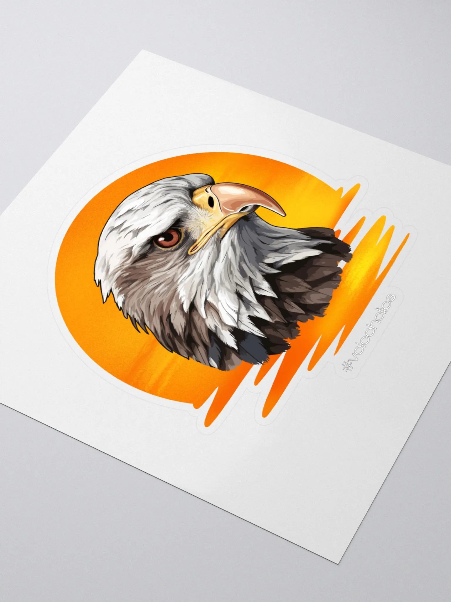 Sunset Eagle Kiss Cut Stickers product image (3)
