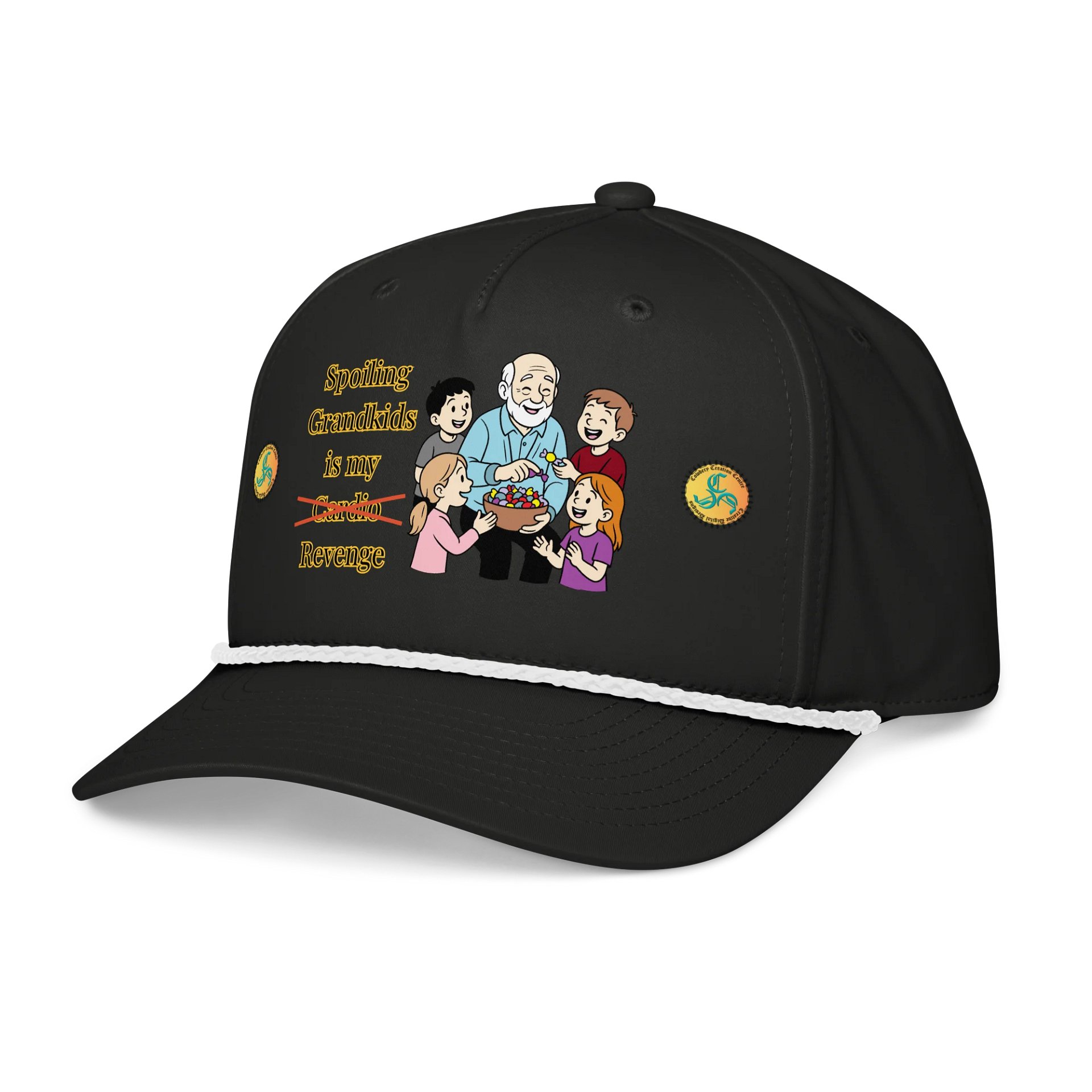 Spoiling Grandkids is my Cardio (Male) Richardson Five-Panel Classic Rope Cap product image (3)