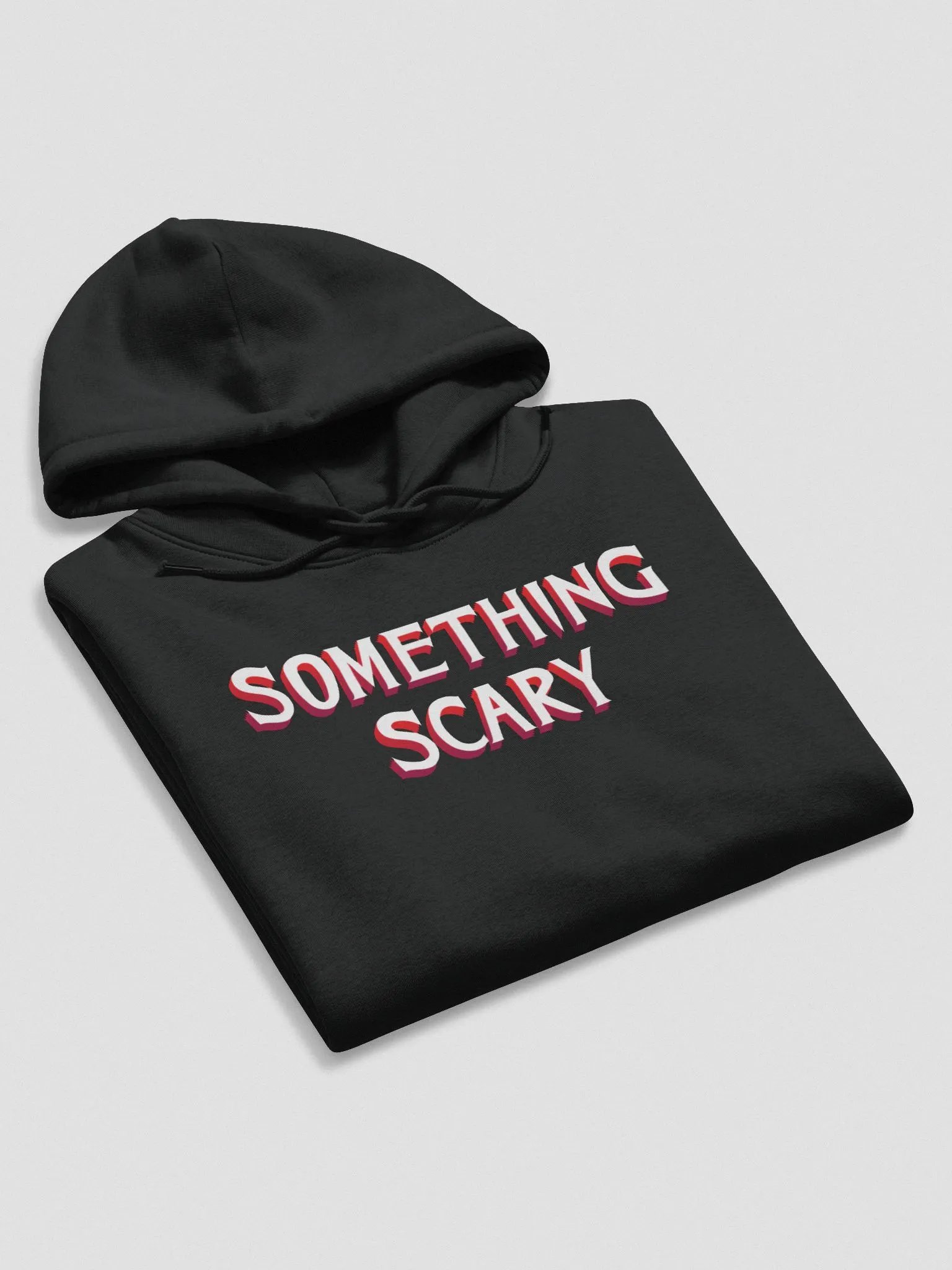 Something Scary Hoodie: Black on Black ECO product image (6)