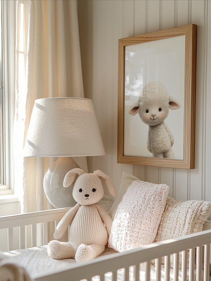 Cheekly Sheep Farm Animal Nursery Print product image (2)