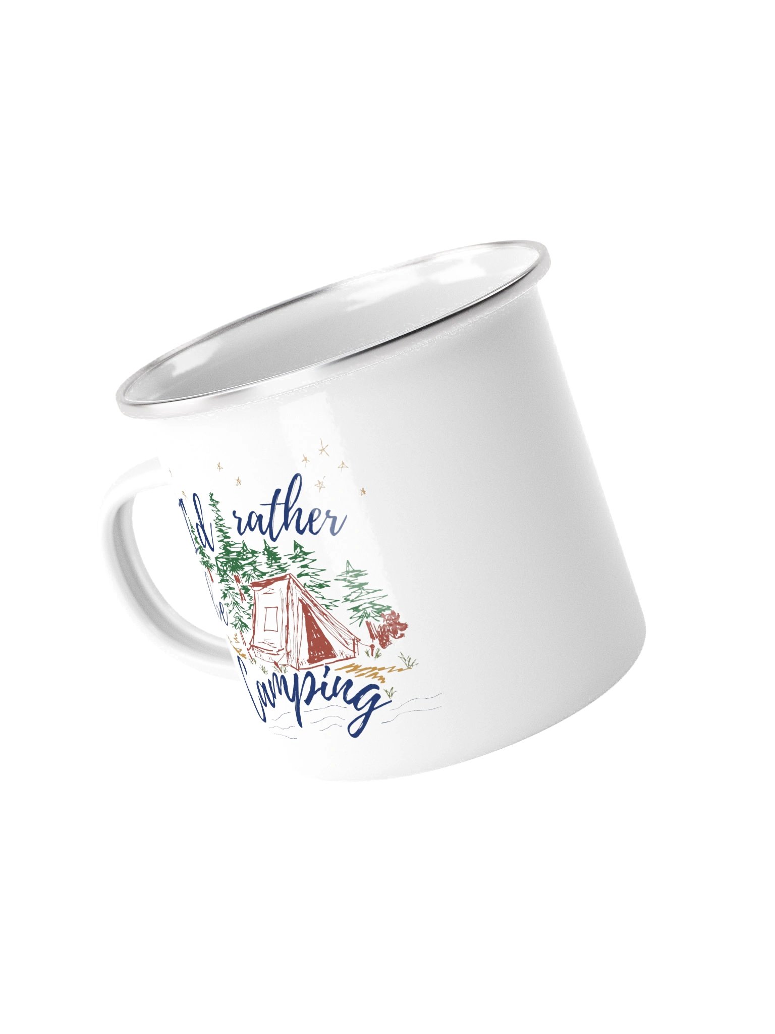 I'd Rather Be Camping! Enamel Mug product image (3)