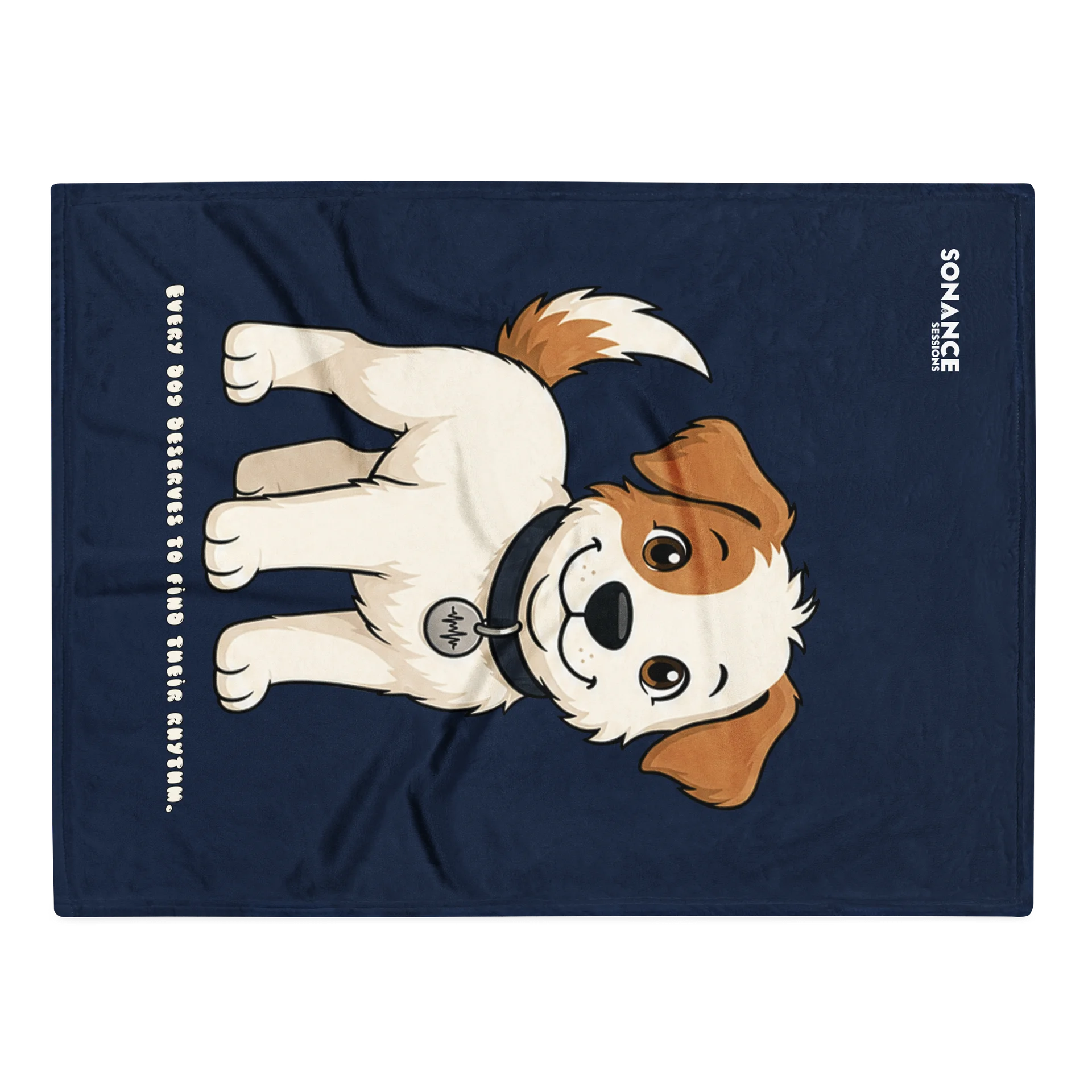 Sonance Dog Throw Blanket (Stand) Navy product image (1)