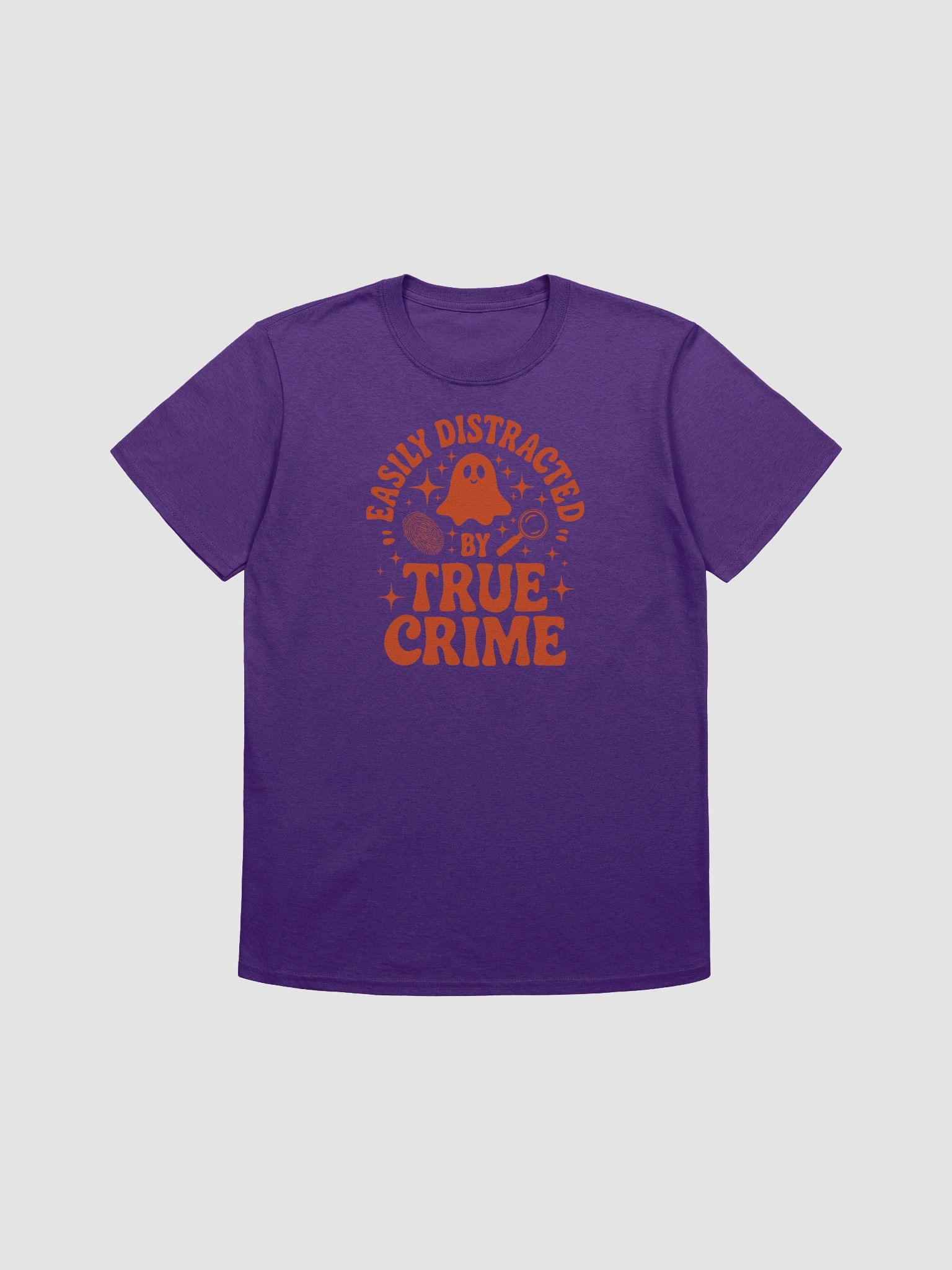 Easily Distracted by True Crime Halloween Spooky Ghost T-Shirt product image (73)