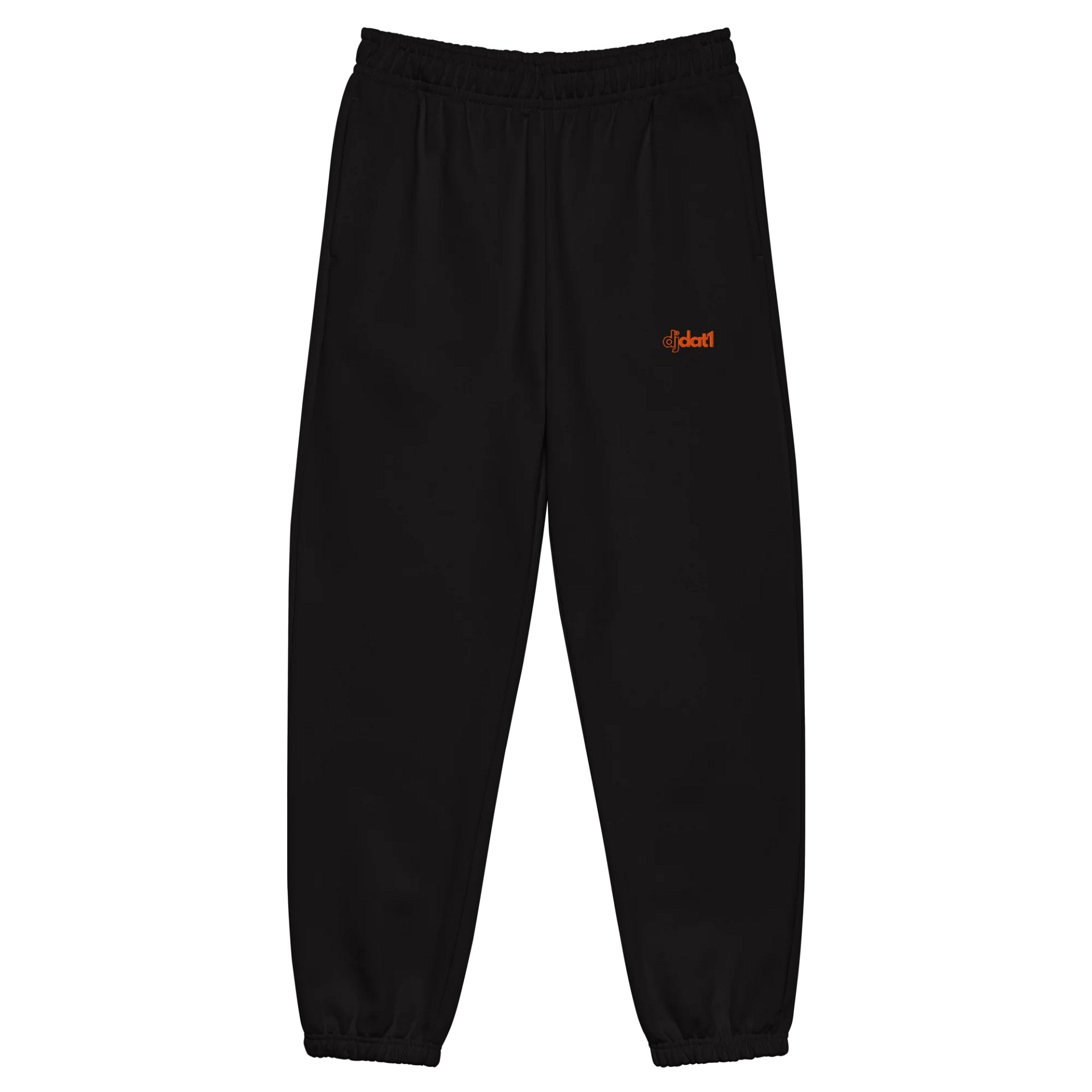 DJDAT1 Black Embroidered Sweatpant (mango logo) product image (1)