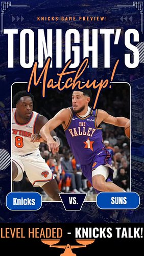 #Knicks vs Suns Tonight — What You NEED to Know Before Tip-Off 👀

#theobjectiveknicksfan #knicksnation #knickstape