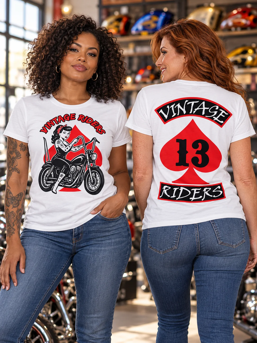 Vintage Pinup + Vintage Riders 13 — Gildan Women’s Softstyle Tee product image (1)