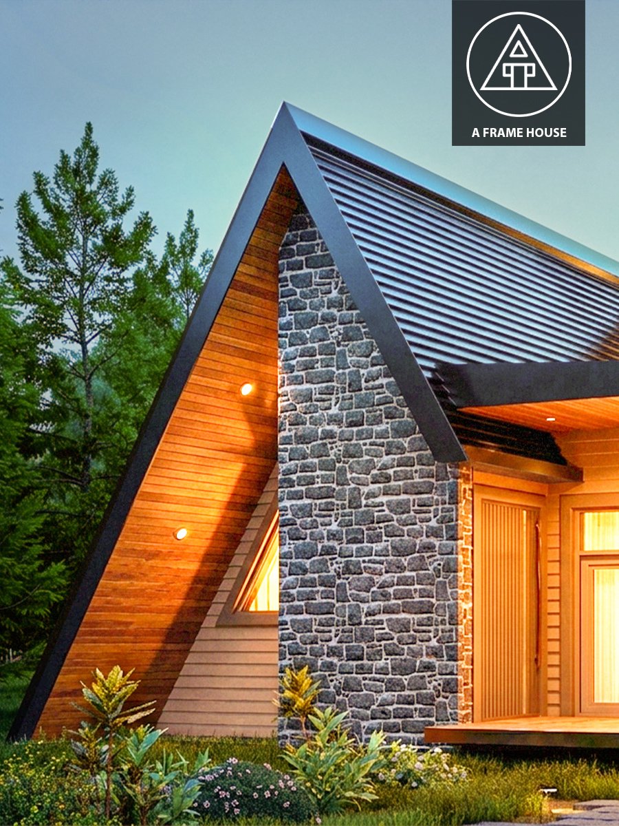 The Twin Pines Cabin [AF082] - Drawings\Blueprints CAD + PDF - Metric + Imperial product image (1)
