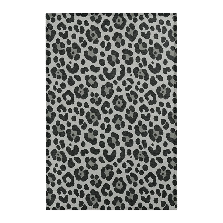 Bold Dark Leopard Print Area Rug for Home Decor product image (1)