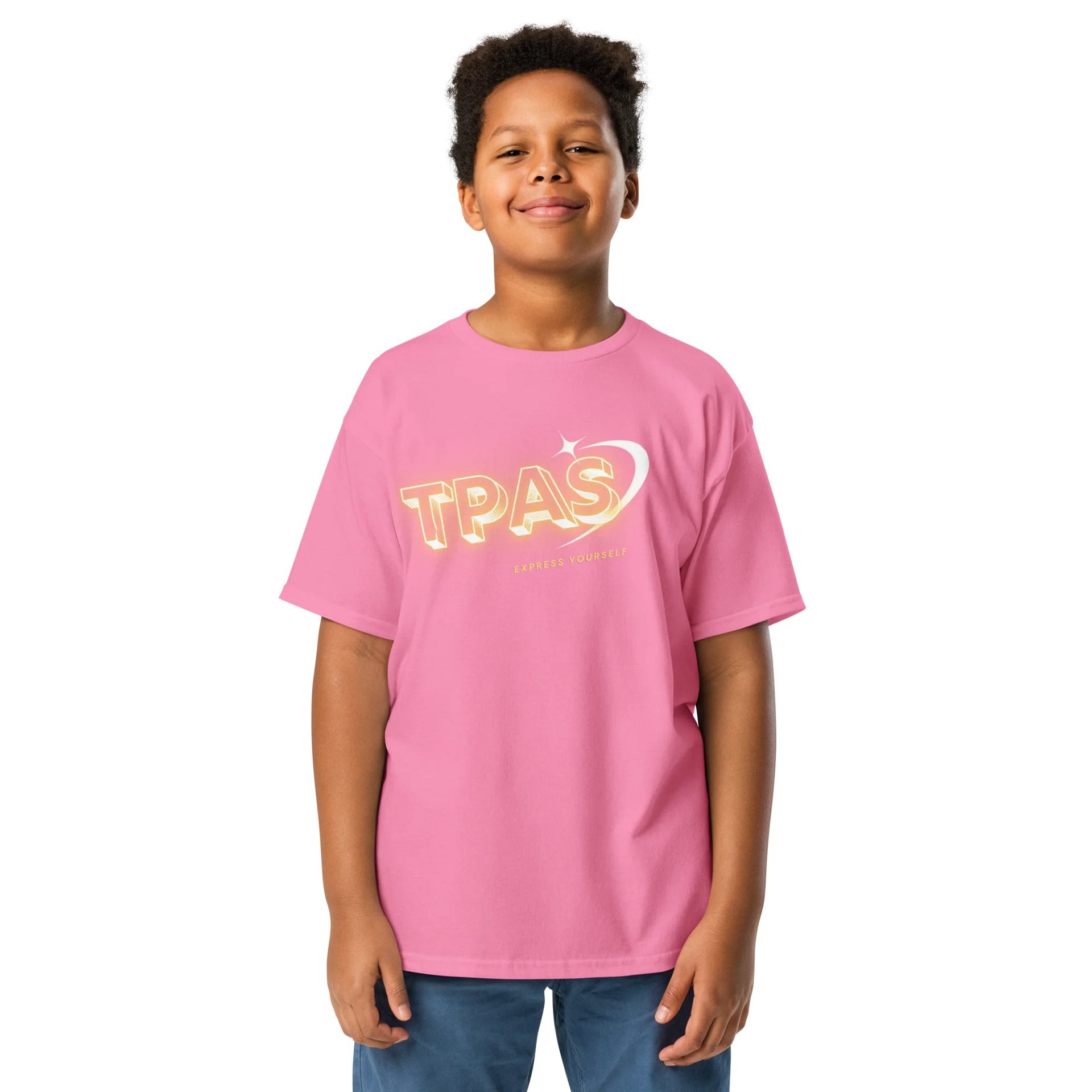 Midnight Glow Express Yourself Youth T-Shirt (Yellow) product image (1)
