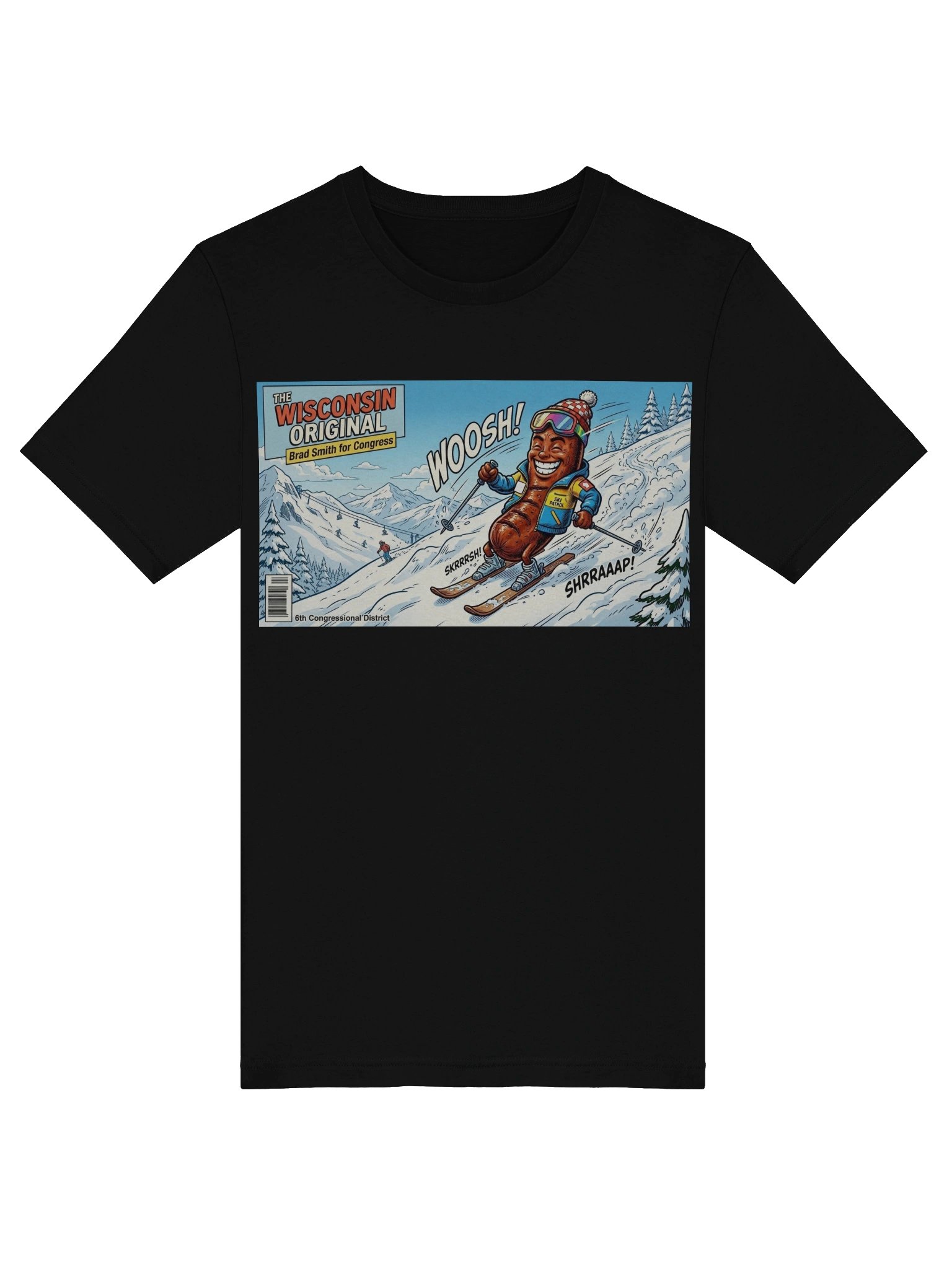 The Wisconsin Original Brat Ski Tee product image (5)