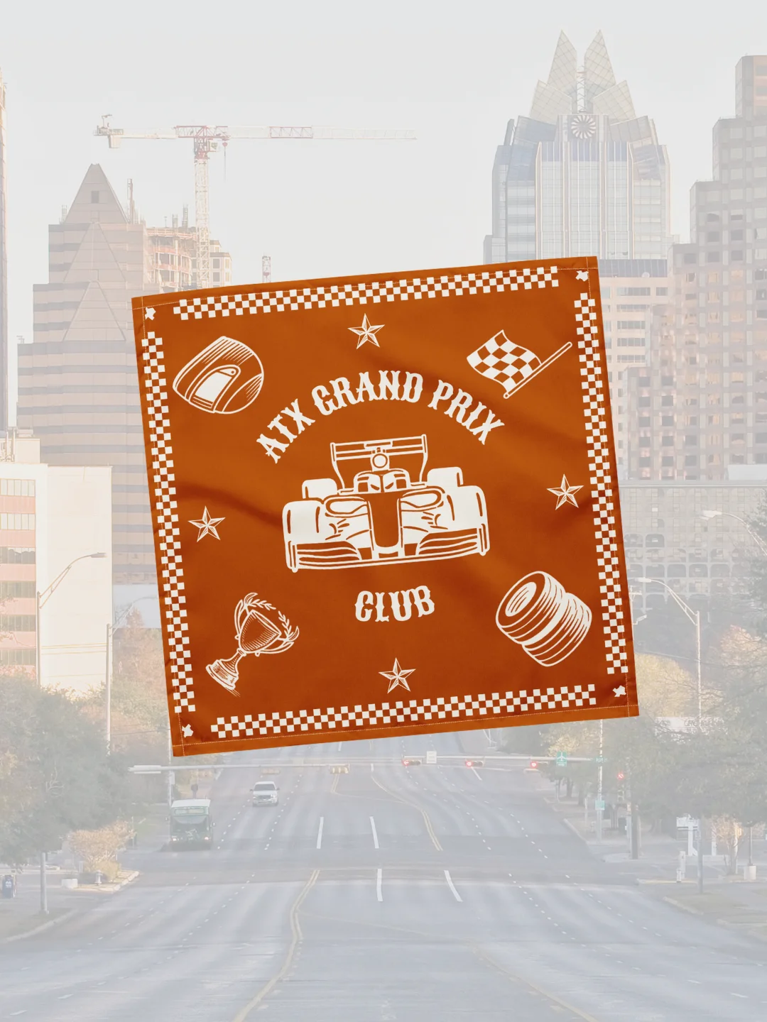 Orange Racer Bandana product image (1)