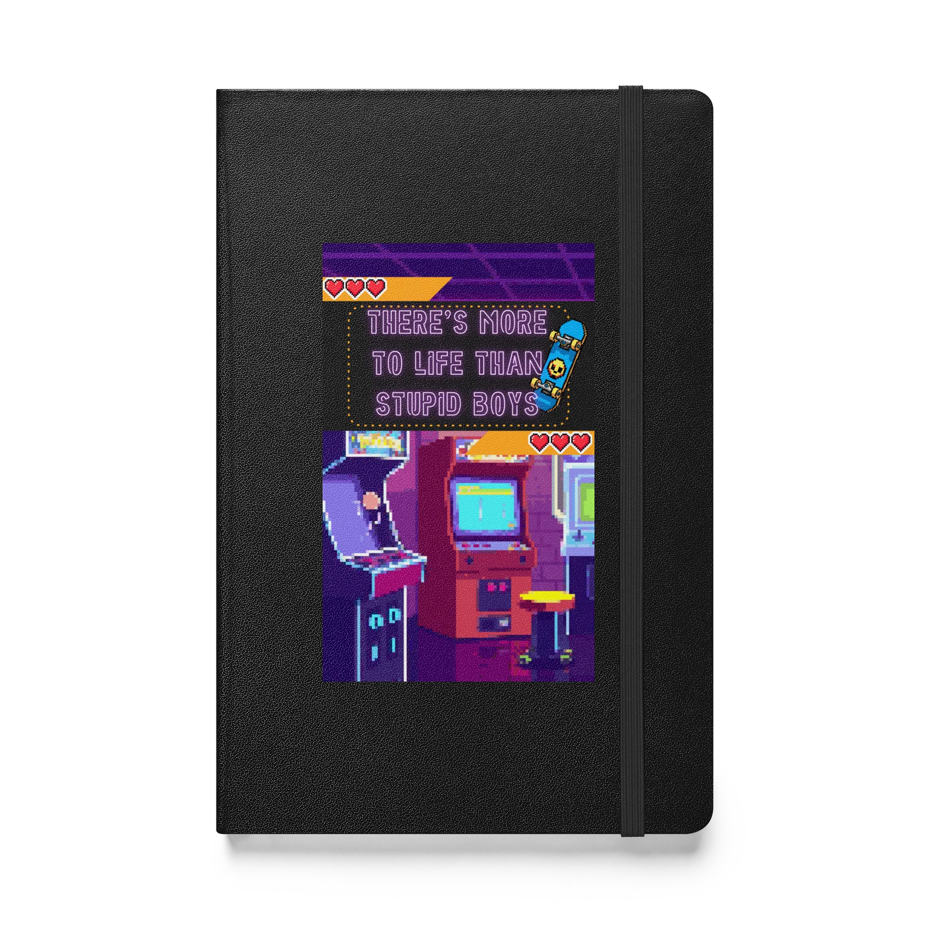 "There's More to Life..." Pixel Art Arcade Hardcover Journal product image (1)