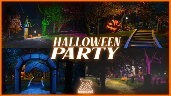 Halloween Party at the Cemetery Update V3 [FIVE M MAP] product image (1)