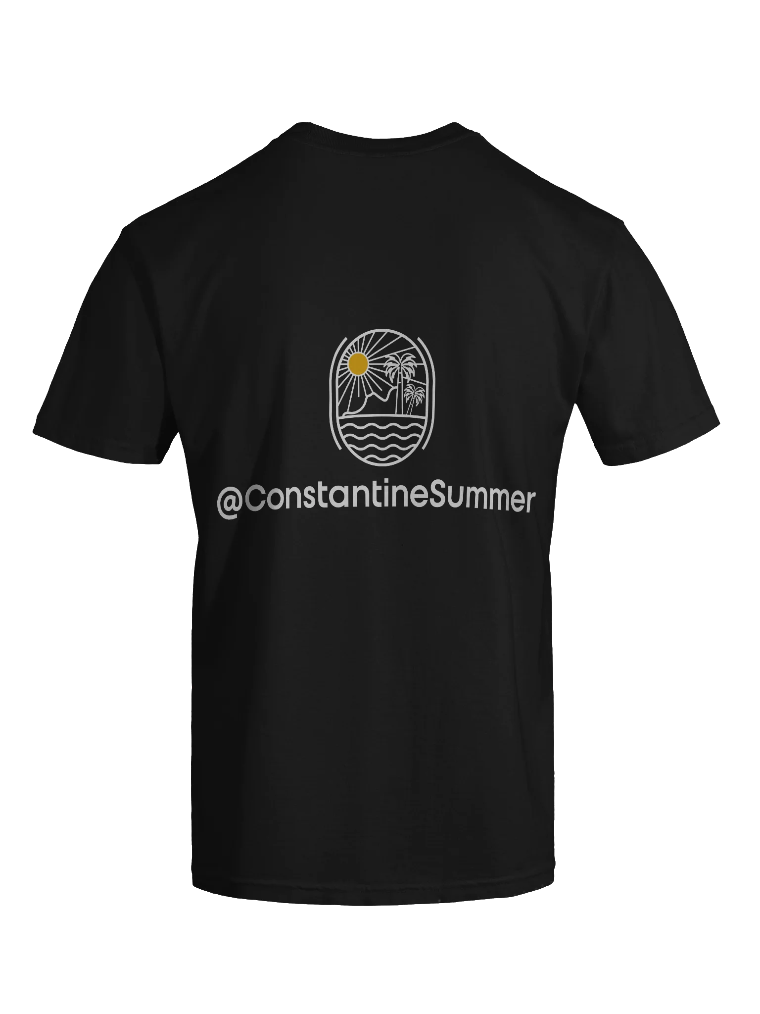 @CONSTANTINESUMMER: TROPICAL SUNSET VIBE T-SHIRT by Comfort Colors (black) product image (9)