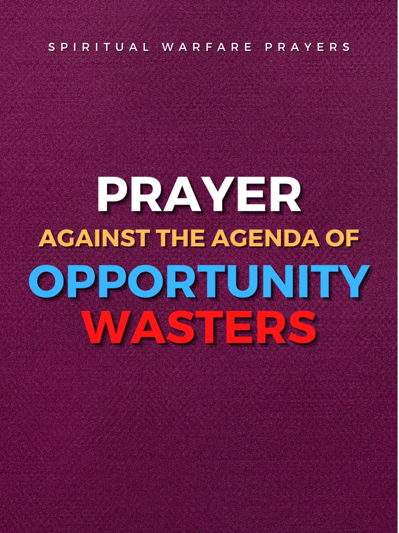 Prayer Against Opportunity Wasters product image (1)
