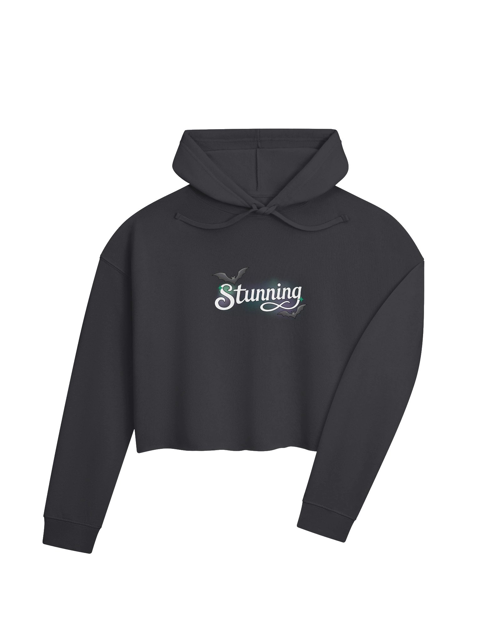 Stunning - White Front Logo Cropped Hoodie product image (4)