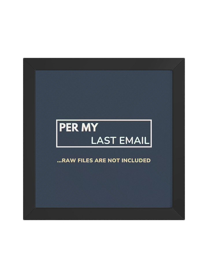 RAW Files Are Not Included - Vibrant Ayous Wood Framed Poster product image (1)