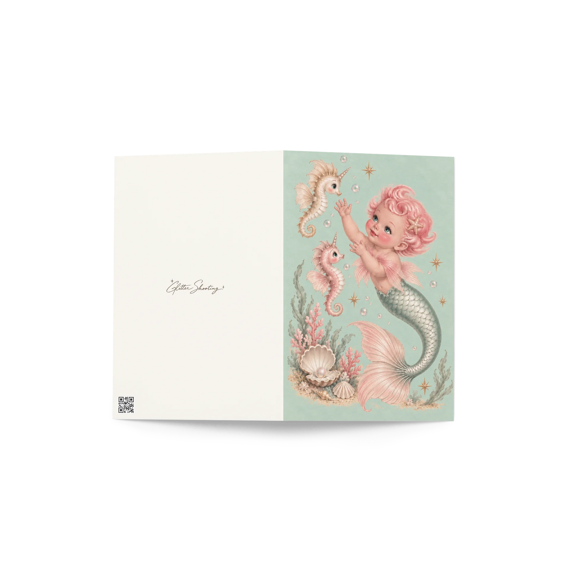 Unicorn Seahorses Greeting Card product image (1)