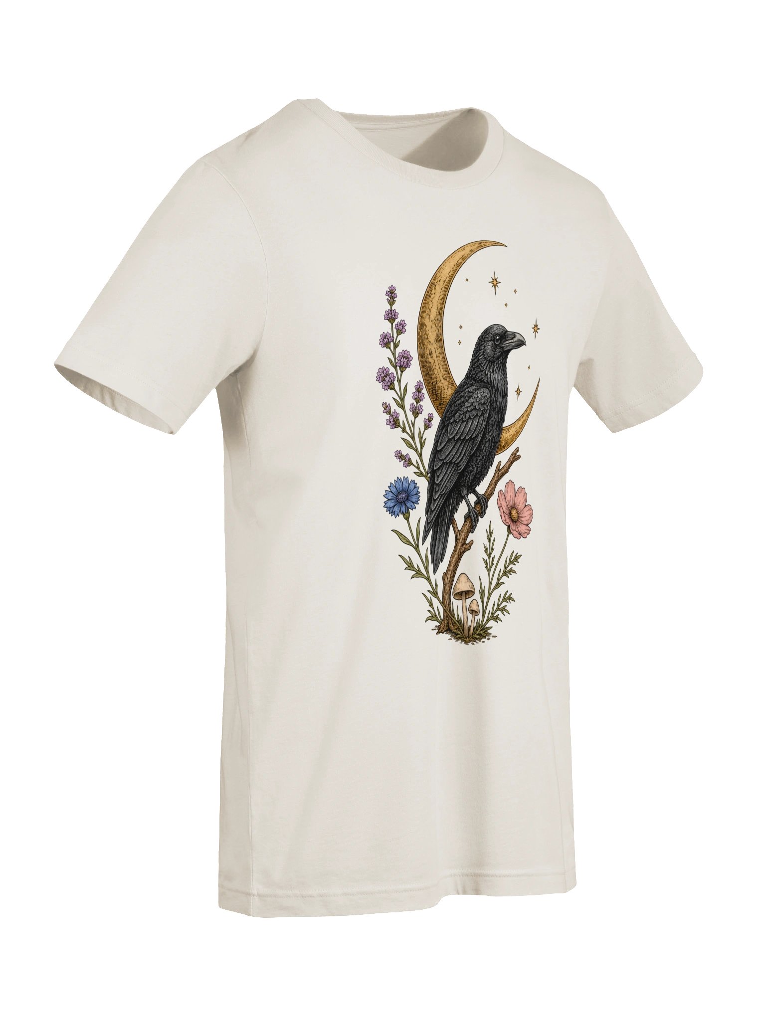 Moonlit Raven Botanical T-Shirt product image (7)