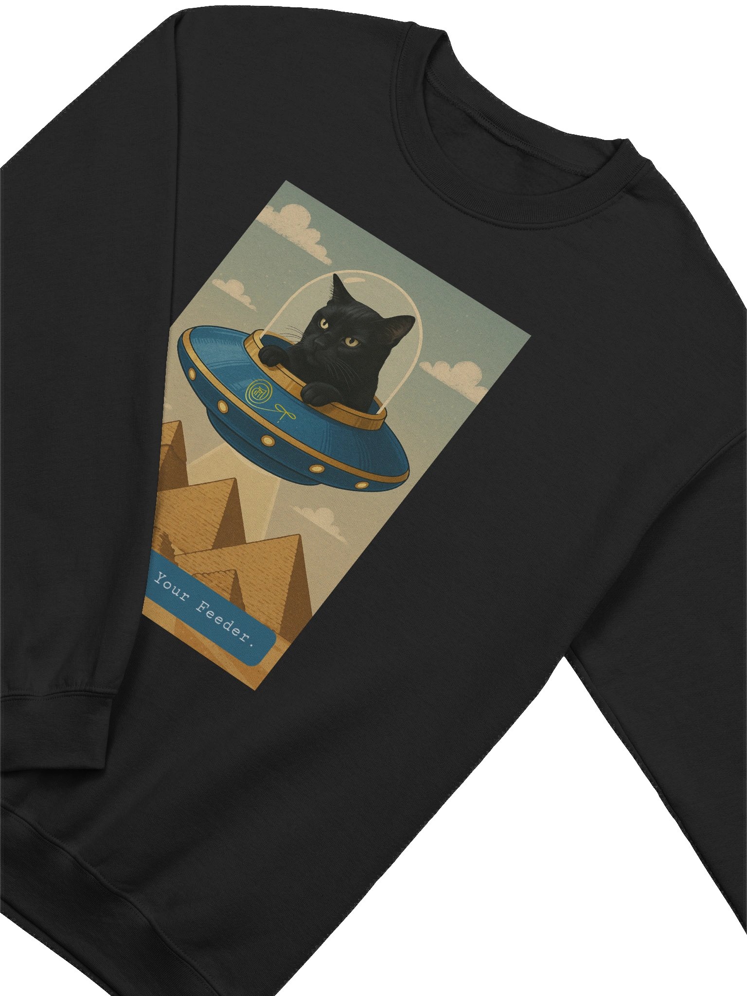 UFO Cat Pilot Crewneck Sweatshirt product image (3)