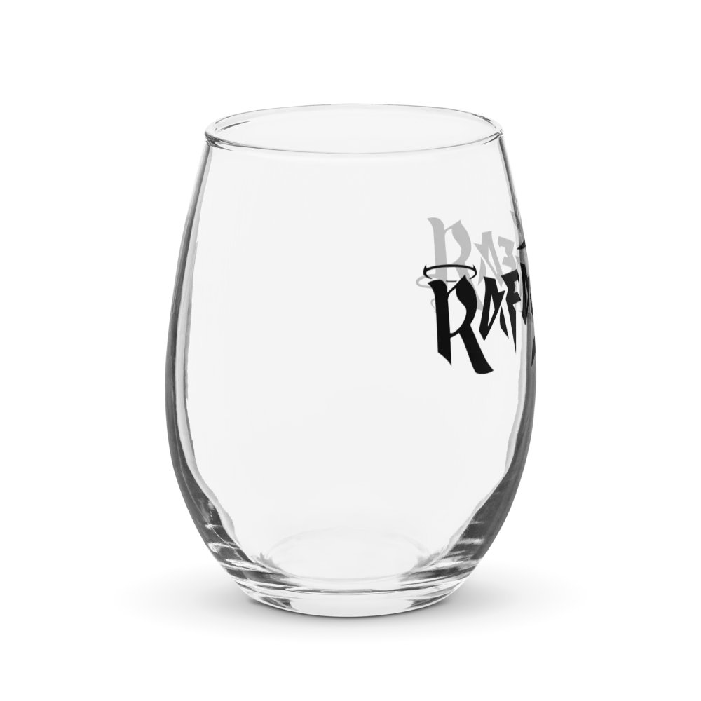 RafaZafar Logotext Stemless Winglass (black) product image (4)