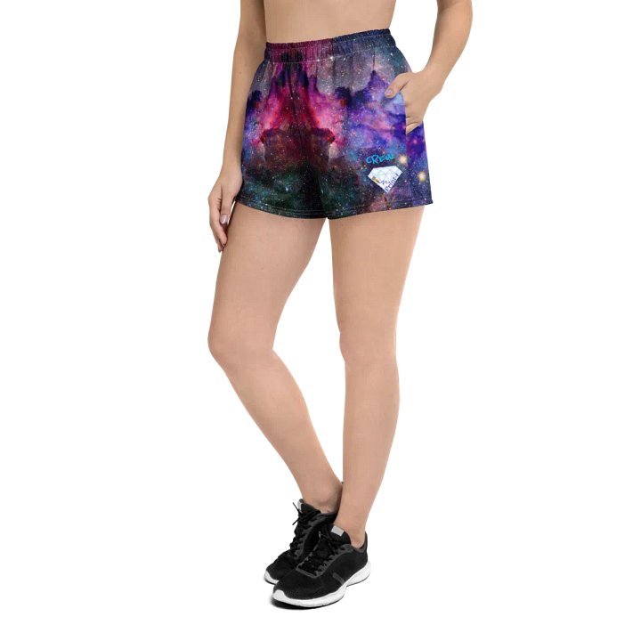Sportshorts mit Allover-Print für Unisex, Galaxy1 product image (2)