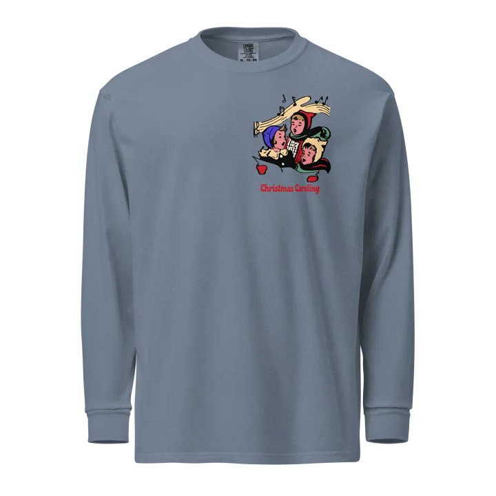 Festive Caroling Kids Long Sleeve Shirt product image (1)